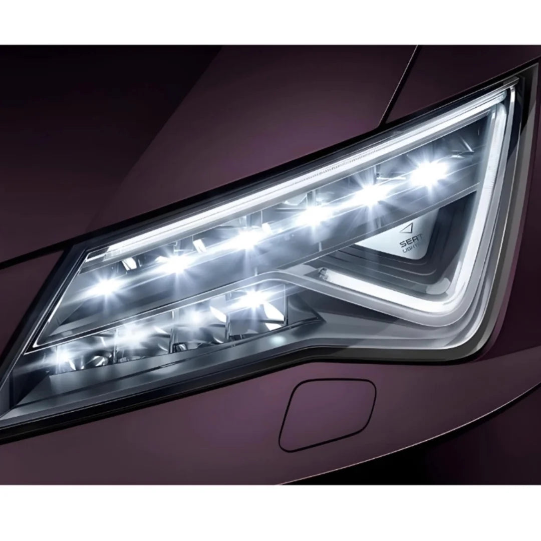 NEW LED Headlight DRL Tube Light Guide Tube Acrylic For VW SEAT Leon 2017 2018 2019 2020 — view 6