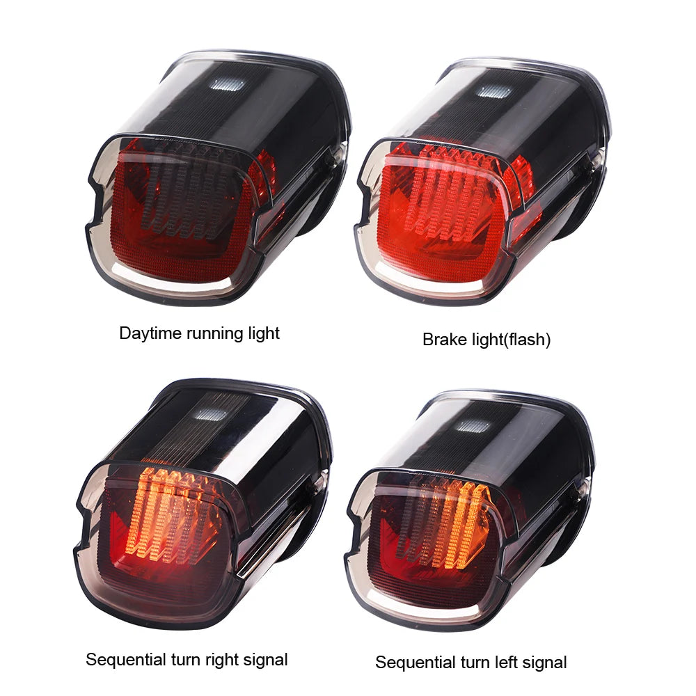 NEW Motorcycle Led Brake Tail Light for Harley Davidsons XR1200X 2010-2013 Waterproof Hover Taillight DRL Runing Lights Emark — view 3