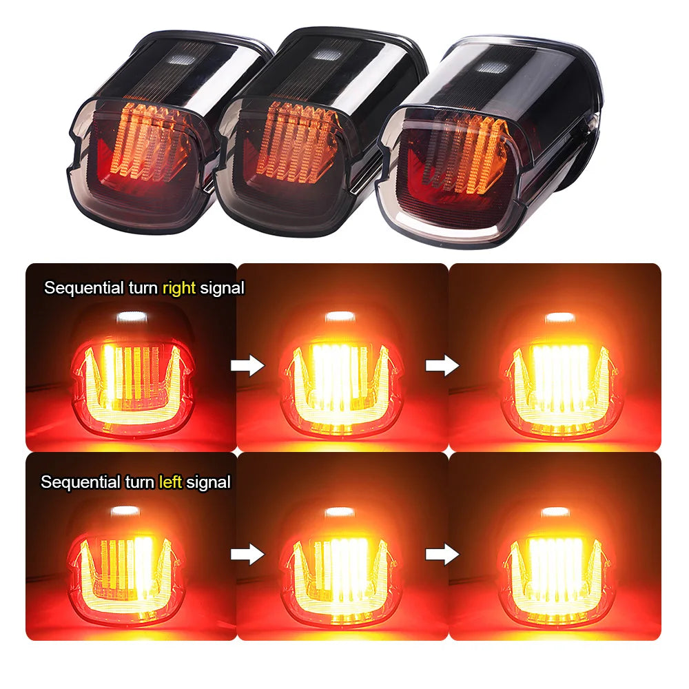 NEW Motorcycle Led Brake Tail Light for Harley Davidsons XR1200X 2010-2013 Waterproof Hover Taillight DRL Runing Lights Emark — view 6