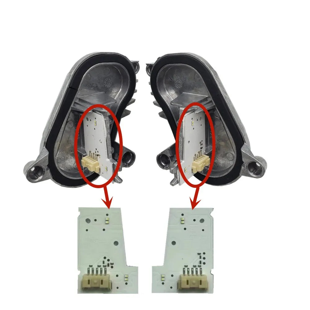 NEW Pair Headlight DRL Chip Board PCB Daytime Running Light OE# 63117493227 63117493228 For BMW M3 F80 F32 F82 M4 F36 2017 — view 2