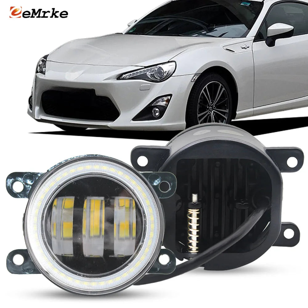 Replace 40W Led Fog Lights Angel Eyes DRL Driving Lamp Lens For Toyota 86 GT-86 FT86 ZN6 / Scion FR-S ZC6 2012 2013 2014 2015 — view 1