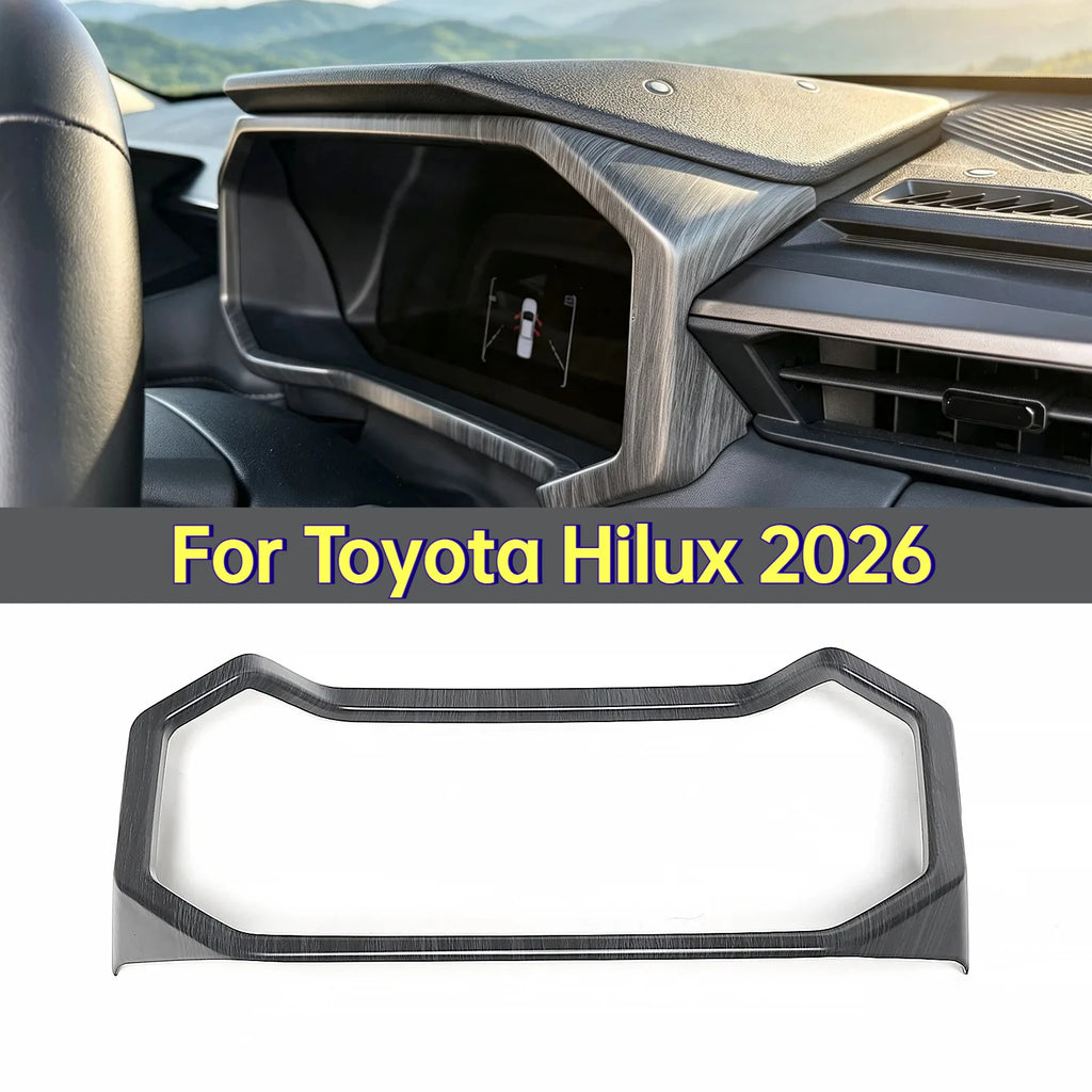 RHD For Toyota Hilux 2026 Car Instrument Panel Decorative Frame Center Console Dashboard Trim Interior Molding Cover Accessories — view 1