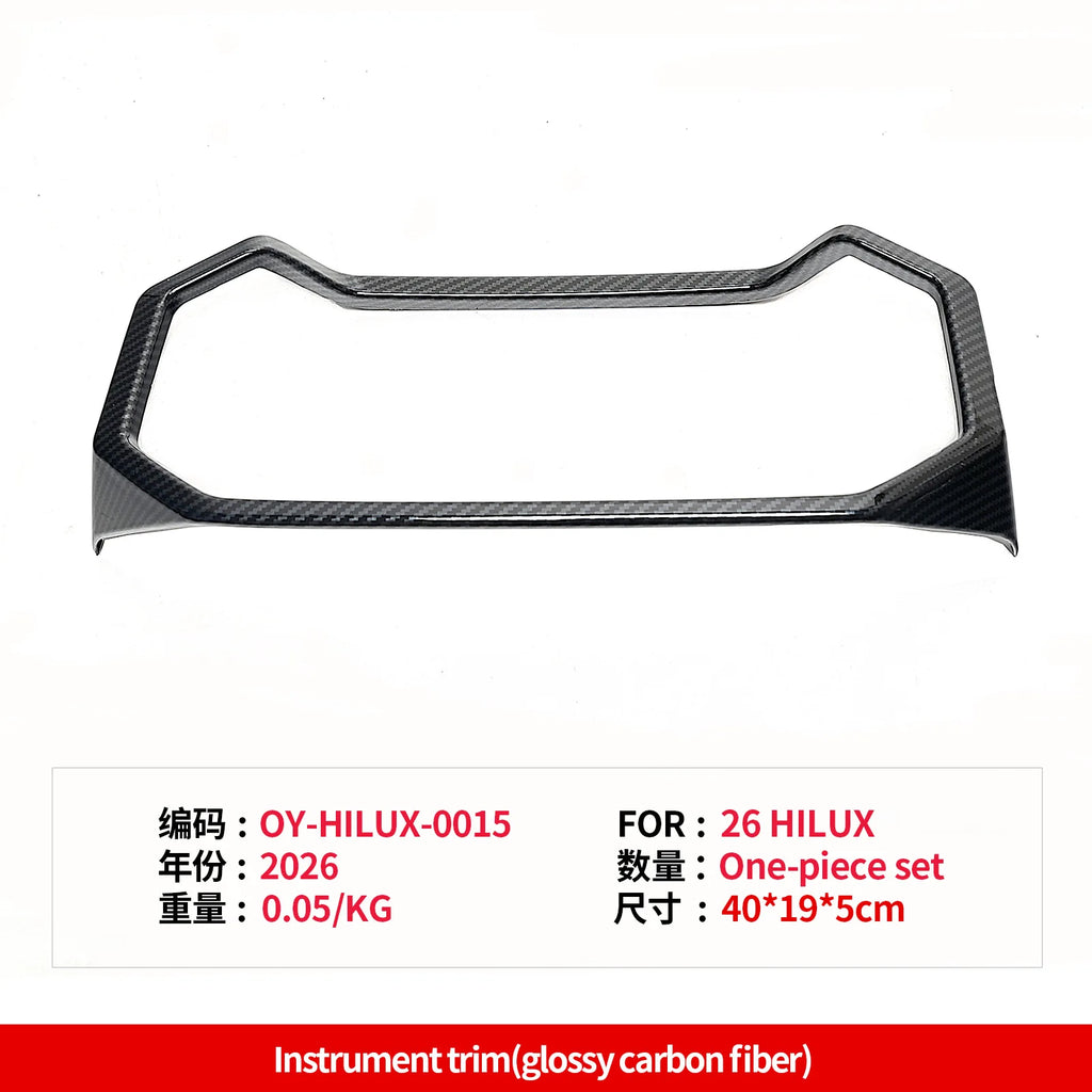 RHD For Toyota Hilux 2026 Car Instrument Panel Decorative Frame Center Console Dashboard Trim Interior Molding Cover Accessories — view 5