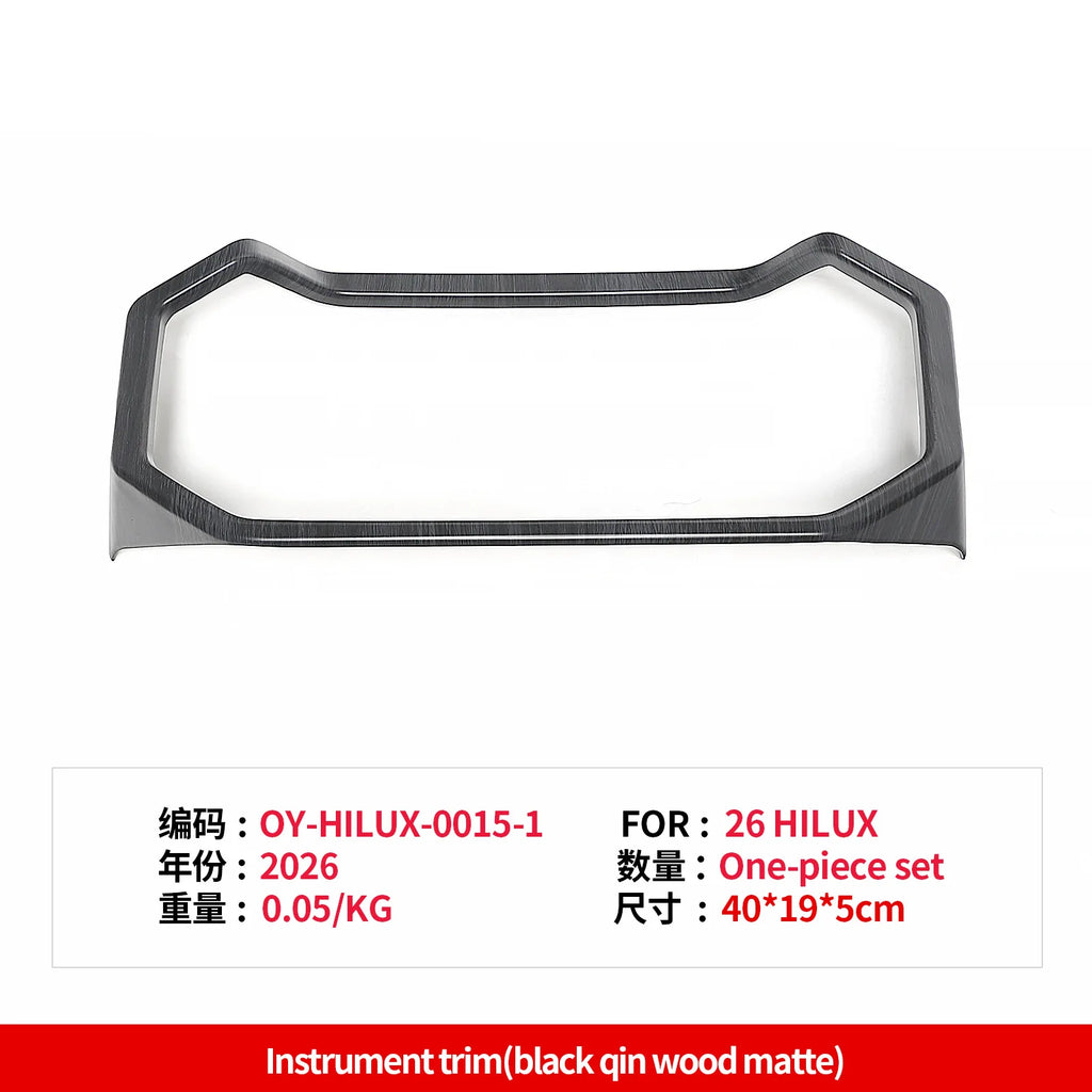 RHD For Toyota Hilux 2026 Car Instrument Panel Decorative Frame Center Console Dashboard Trim Interior Molding Cover Accessories — view 6