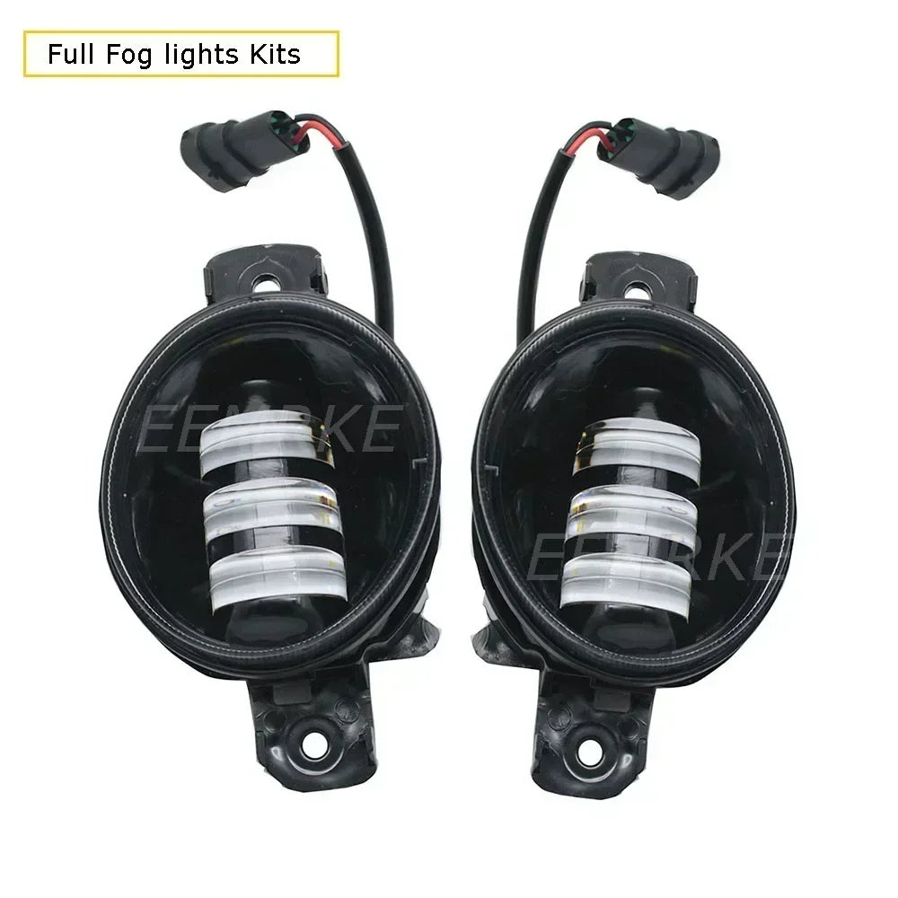 Upgrade 30W Led Fog Lights with Clear Lens DRL PTF Fog Driving Lamp for Nissan Pulsar SSS Sedan B17 Sentra SR 2015 2016 04.2017 — view 2