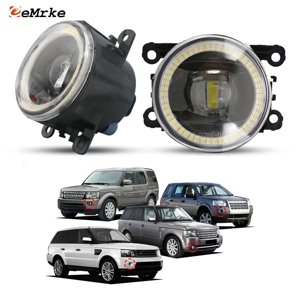 Upgrade Angel Eye LED Fog Lights or Halogen DRL for Land Rover Discovery IV Freelander 2 Range Rover / Sport 2010 2011 2012 — view 1