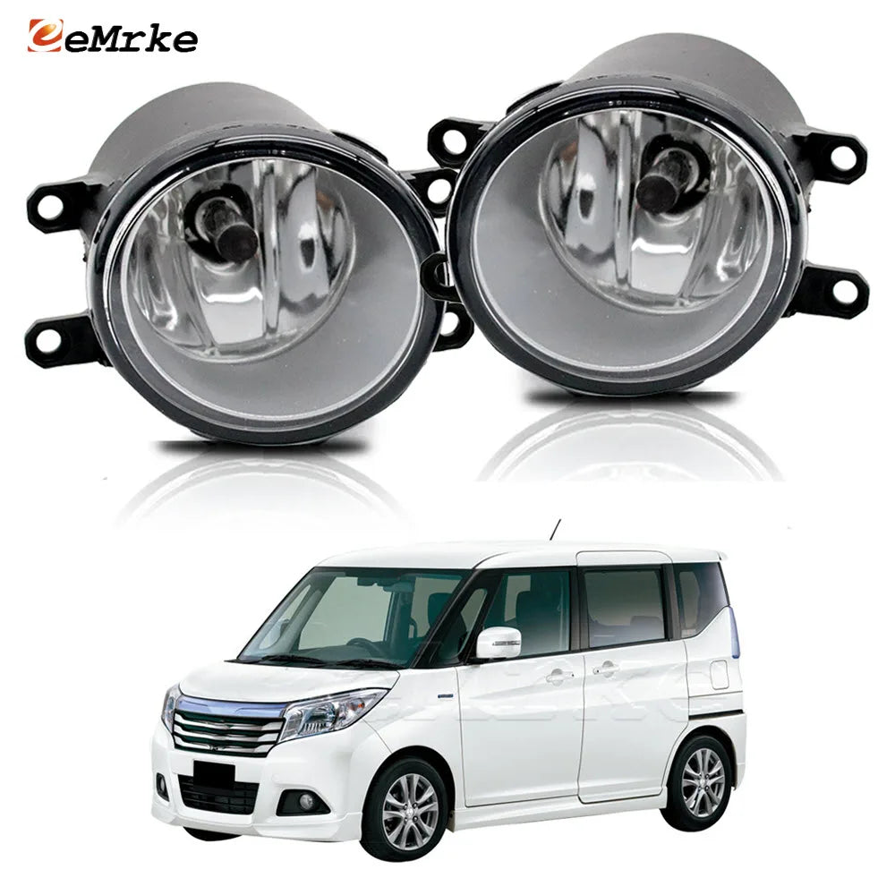 Upgrade Halogen Fog Lights for Suzuki Solio 2015 2016 2017 2018 Fog Lamp DRL Car PTF Headlight OR Wire Switch Accessories — view 1