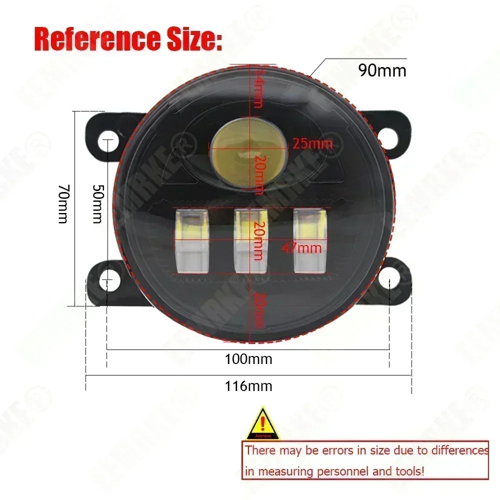 Upgrade Led DRL Fog Light Assembly for Fiat Fullback RAM 1200 2015 2016 2017 2018 2019 Car PTF with Lens Daytime Running Lamp — view 4