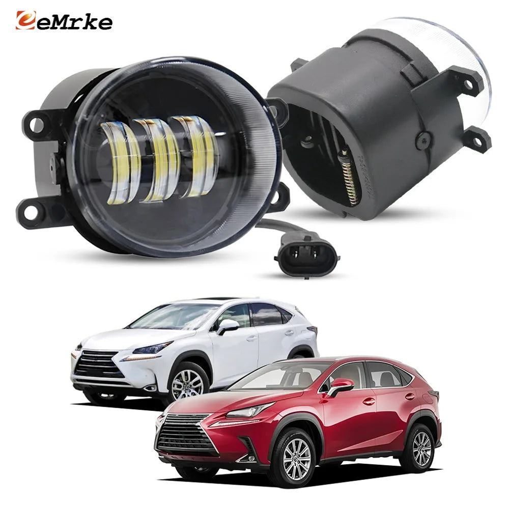 Upgrade Led Fog Lights Assembly Car PTF DRL Lamp For Lexus NX200t Nx300h North America 2015 2016 2017 NX300h USA 2018 2019 2020 — view 1