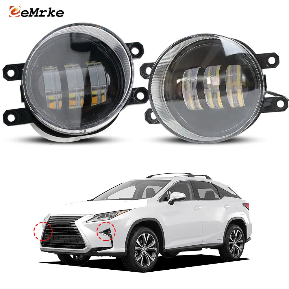 Upgrade Led Fog Lights Assembly DRL For Lexus RX270 RX350 RX450h AL10/20 2009-2019 Car DRL Daytime Running Light Foglamp — view 1