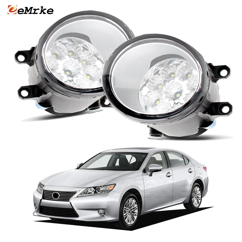 Upgrade Led Fog Lights Assembly DRL for Lexus ES200 ES250 ES300h ES350 2013 2014 2015 Car PTF Daytime Running Light Headlight — view 1