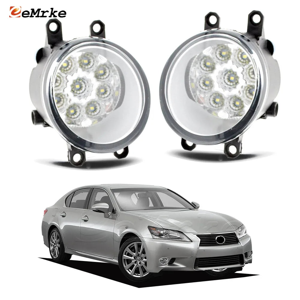 Upgrade Led Fog Lights Assembly DRL for Lexus GS250 GS350 GS300h GS450h 2012 2013 2014 2015 Car PTF Daytime Running Light — view 1