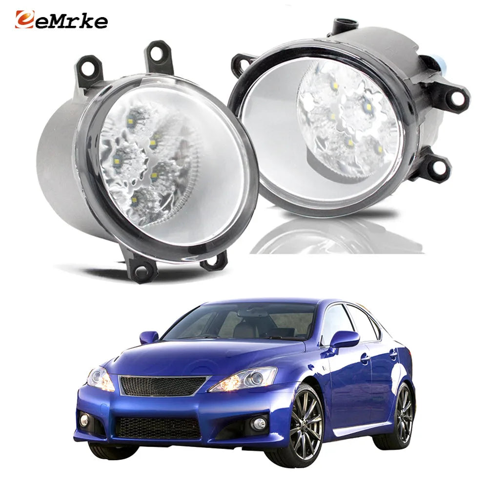 Upgrade Led Fog Lights Assembly DRL for Lexus IS F XE20 USE20 2008 2009 2010 2011 2012 2013 2014 Car PTF Daytime Running Light — view 1