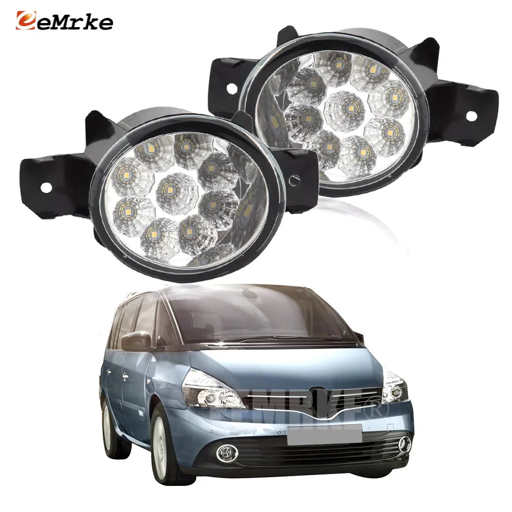 Upgrade Led Fog Lights Assembly for Renault Grand Espace, Espace J81 2012 2013 2014 Car PTF Head Lamp DRL Daytime Running Light — view 1