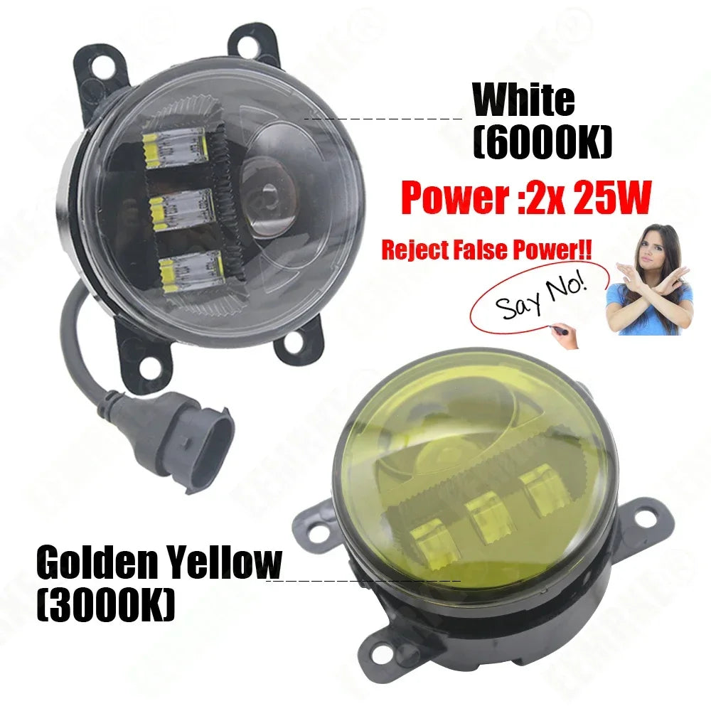 Upgrade Led Fog Lights Assembly for Subaru Forester SJ SK 2013-2018 2019 2020 with Lens Car DRL Fog Driving Lamp 50W Pair — view 2