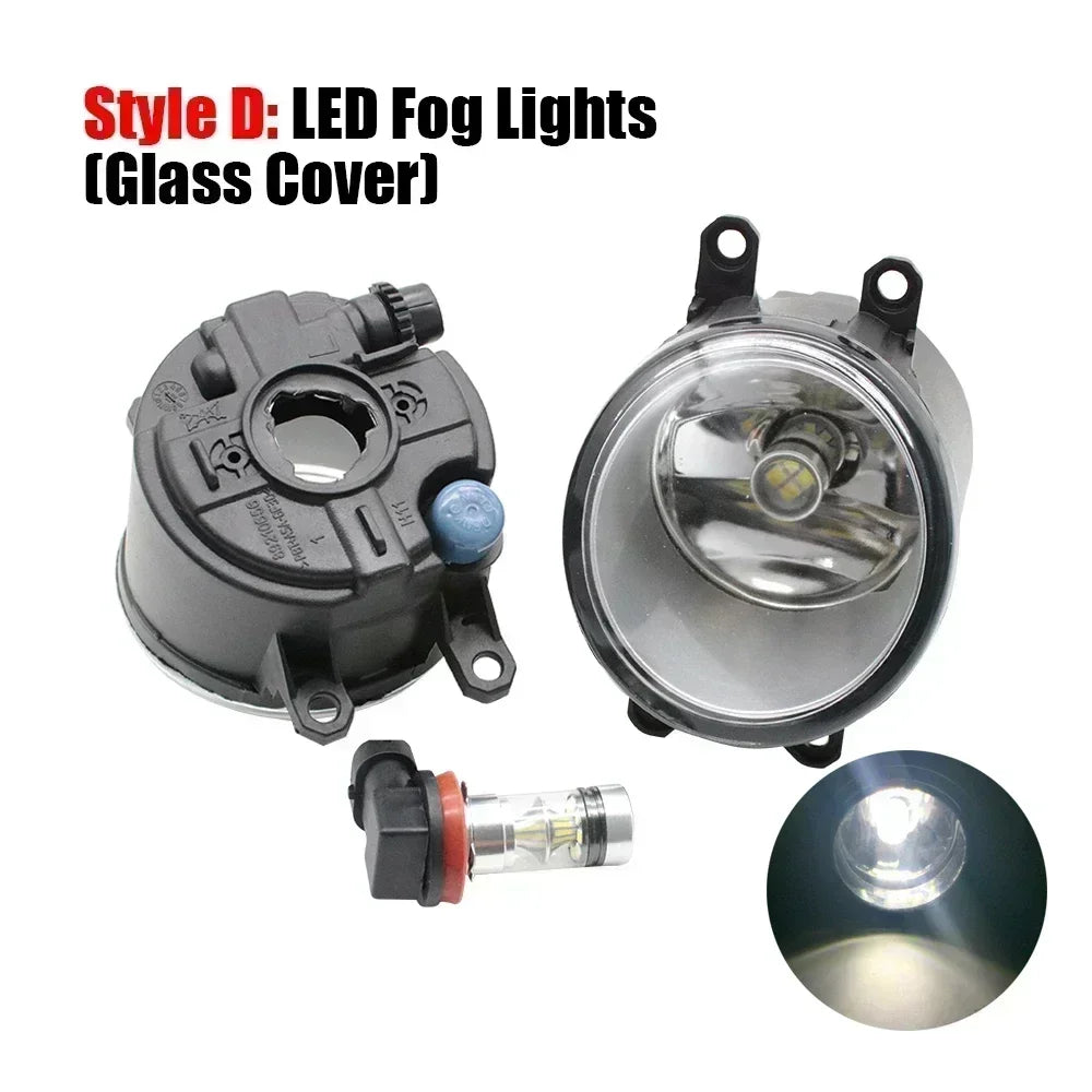 Upgrade Led Fog Lights Assembly with Glass Lens for Jac Best AnKai Better F7 Car DRL Daytime Running Light PTF H11 Fog Lamp — view 5
