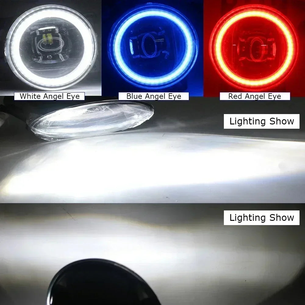 Upgrade Led Fog Lights Assy. for Ford Transit 4 MK IV V363 2014 2015 2016 2017 2018 Angel Eyes DRL Car PTF 30W with Clear Lens — view 6