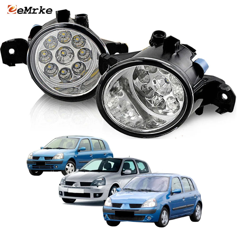 Upgrade Led Fog Lights for Renault Clio II 3D 5D Clio RS, Clio Sport 2001-2006 Car PTF Lamp DRL Headlights Daytime Running Light — view 1