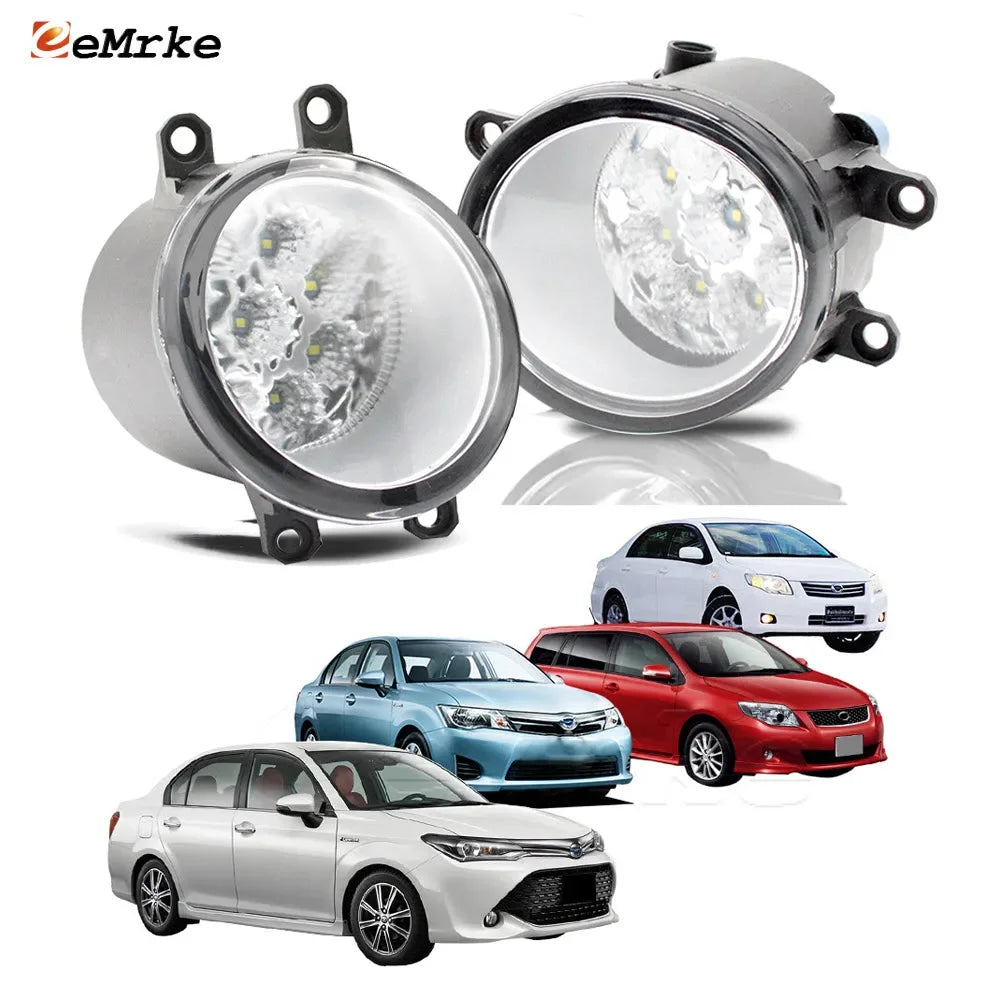 Upgrade Led Fog Lights for Toyota Corolla Axio, Corolla Fielder E140 E160 2006-2019 Car DRL Daytime Running Light PTF Fog Lamp — view 1