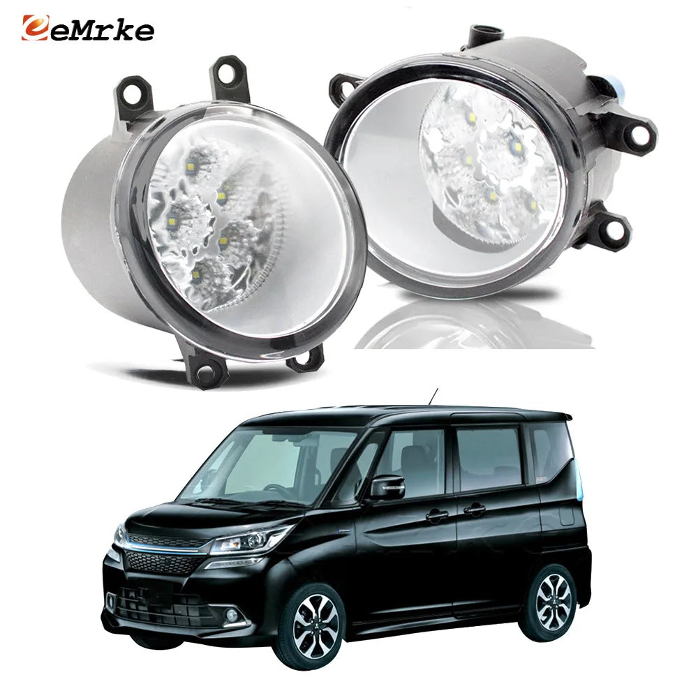 Upgrade Led Fog Lights Headlight for Suzuki Solio MA26S MA36S 2015-2018 Fog Lamp DRL Car PTF Daytime Running Light Accessories — view 1