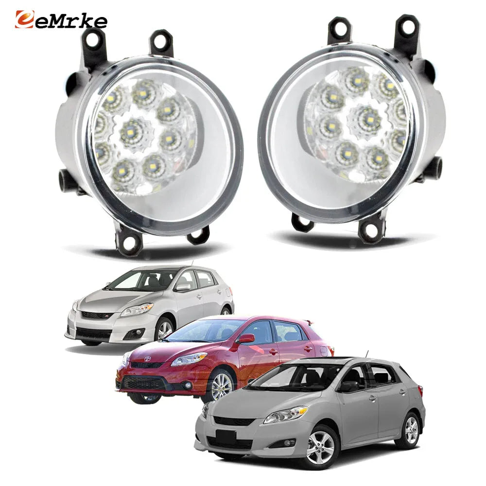 Upgrade Led Fog Lights PTF DRL for Toyota Matrix E140 2009 2010 2011 2012 2013 Fog Lamp Daytime Running Light Left and Right — view 1