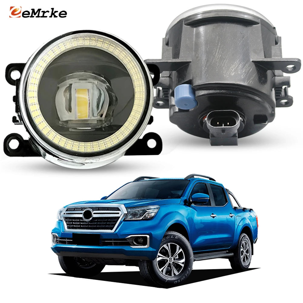 Upgrade Lens Fog Lights 30W For ZNA DongFeng DF6 Rich 6 2021-2025 Angel Eyes DRL Daylight PTF 30W Led Daytime Running Lamp — view 1