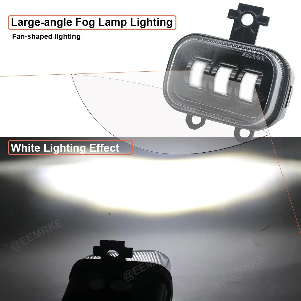 White or Yellow LED Fog Lights DRL 40W 12V for Renault Mégane IV Phase II Megane RS Line 2020 2021 2022 2023 Replace Good Choice — view 6