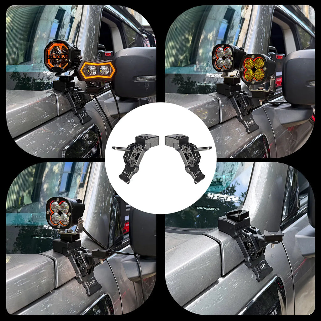 Z Series A-Pillar Expansion Bracket Hood Dual Light Quick-Release Bracket For New Beijing BJ40E 2023-2026 Range-Extended Version — view 3